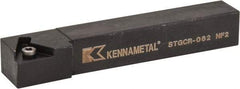 Kennametal - STGC, Right Hand Cut, 0° Lead Angle, 3/8" Shank Height x 3/8" Shank Width, Neutral Rake Indexable Turning Toolholder - 2-1/2" OAL, TC..21.5. Insert Compatibility, Series Screw-On - Industrial Tool & Supply