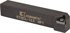 Kennametal - STGC, Left Hand Cut, 0° Lead Angle, 3/4" Shank Height x 3/4" Shank Width, Neutral Rake Indexable Turning Toolholder - 4-1/2" OAL, TC..32.5. Insert Compatibility, Series Screw-On - Industrial Tool & Supply