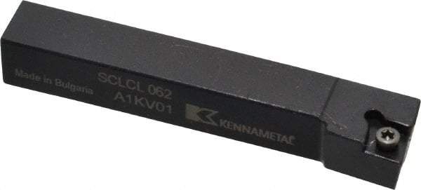 Kennametal - SCLC, Left Hand Cut, 5° Lead Angle, 3/8" Shank Height x 3/8" Shank Width, Neutral Rake Indexable Turning Toolholder - 2-1/2" OAL, CC..21.5. Insert Compatibility, Series Screw-On - Industrial Tool & Supply