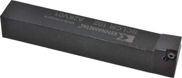 Kennametal - SCLC, Right Hand Cut, 5° Lead Angle, 5/8" Shank Height x 5/8" Shank Width, Neutral Rake Indexable Turning Toolholder - 4" OAL, CC..21.5. Insert Compatibility, Series Screw-On - Industrial Tool & Supply