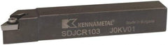 Kennametal - SDJC, Right Hand Cut, 3° Lead Angle, 5/8" Shank Height x 5/8" Shank Width, Neutral Rake Indexable Turning Toolholder - 4" OAL, DC..32.5. Insert Compatibility, Series Screw-On - Industrial Tool & Supply