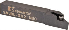 Kennametal - SVJB, Left Hand Cut, 3° Lead Angle, 3/8" Shank Height x 3/8" Shank Width, Neutral Rake Indexable Turning Toolholder - 2-1/2" OAL, VB..22. Insert Compatibility, Series Screw-On - Industrial Tool & Supply