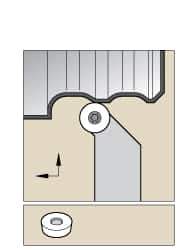 Kennametal - SRGC, Right Hand Cut, 1-1/4" Shank Height x 1-1/4" Shank Width, Neutral Rake Indexable Turning Toolholder - 6" OAL, RC..32.5. Insert Compatibility, Series Screw-On - Industrial Tool & Supply