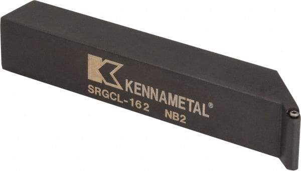 Kennametal - SRGC, Left Hand Cut, 1" Shank Height x 1" Shank Width, Neutral Rake Indexable Turning Toolholder - 6" OAL, RC..21.5. Insert Compatibility, Series Screw-On - Industrial Tool & Supply