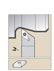 Kennametal - SDAC, Left Hand Cut, 0° Lead Angle, 5/8" Shank Height x 5/8" Shank Width, Neutral Rake Indexable Turning Toolholder - 4-1/2" OAL, DC..32.5. Insert Compatibility, Series Screw-On - Industrial Tool & Supply