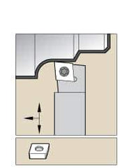 Kennametal - SCLP, Left Hand Cut, 5° Lead Angle, 1/2" Shank Height x 1/2" Shank Width, Positive Rake Indexable Turning Toolholder - 6" OAL, CP..32.5. Insert Compatibility, Series Screw-On - Industrial Tool & Supply