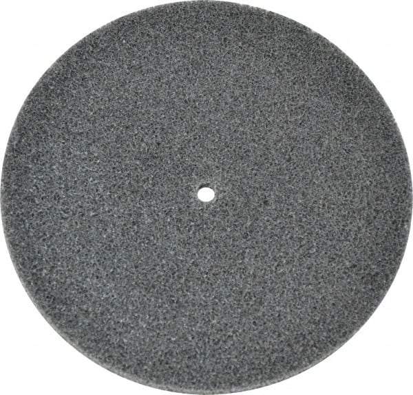 3M - 5" Diam, 1/4" Face Width, 1/4" Center Hole, Fine Grade, Silicon Carbide Deburring Wheel - Unitized, Soft Density 2 Grade, 6,000 RPM - Industrial Tool & Supply