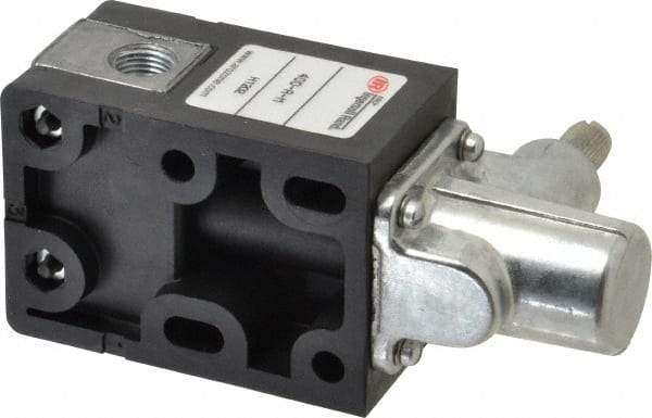 ARO/Ingersoll-Rand - 0.195 CV Rate & 7.5 CFM 3 Way Air Valve - One-Way Clockwise, Spring Return, 150 Max psi - Industrial Tool & Supply