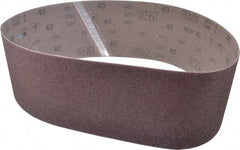 3M - 6" Wide x 48" OAL, 40 Grit, Aluminum Oxide Abrasive Belt - Aluminum Oxide, Coarse, Coated, X Weighted Cloth Backing, Series 341D - Industrial Tool & Supply