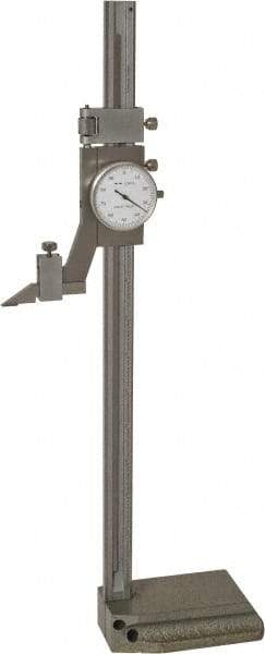 Value Collection - 12" Stainless Steel Dial Height Gage - 0.001" Graduation, Dial Display - Industrial Tool & Supply