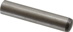Value Collection - 10mm Diam x 50mm Pin Length Alloy Steel Standard Dowel Pin - C 58-62 Hardness, 37,100 Lb Breaking Strength, 1 Rounded End - Industrial Tool & Supply