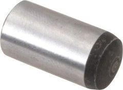 Value Collection - 12mm Diam x 25mm Pin Length Alloy Steel Standard Dowel Pin - C 58-62 Hardness, 53,400 Lb Breaking Strength, 1 Rounded End - Industrial Tool & Supply