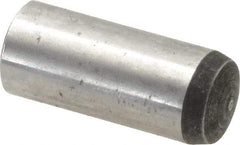 Value Collection - 12mm Diam x 30mm Pin Length Alloy Steel Standard Dowel Pin - C 58-62 Hardness, 53,400 Lb Breaking Strength, 1 Rounded End - Industrial Tool & Supply