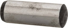 Value Collection - 12mm Diam x 35mm Pin Length Alloy Steel Standard Dowel Pin - C 58-62 Hardness, 53,400 Lb Breaking Strength, 1 Rounded End - Industrial Tool & Supply