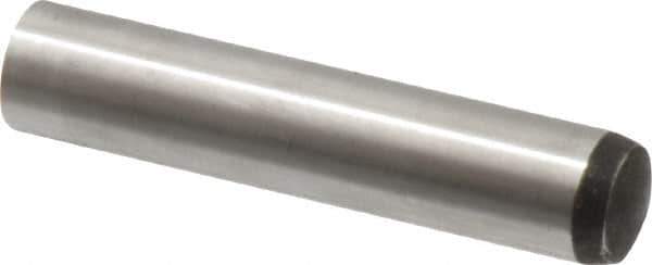 Value Collection - 12mm Diam x 60mm Pin Length Alloy Steel Standard Dowel Pin - C 58-62 Hardness, 53,400 Lb Breaking Strength, 1 Rounded End - Industrial Tool & Supply