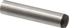 Value Collection - 12mm Diam x 60mm Pin Length Alloy Steel Standard Dowel Pin - C 58-62 Hardness, 53,400 Lb Breaking Strength, 1 Rounded End - Industrial Tool & Supply