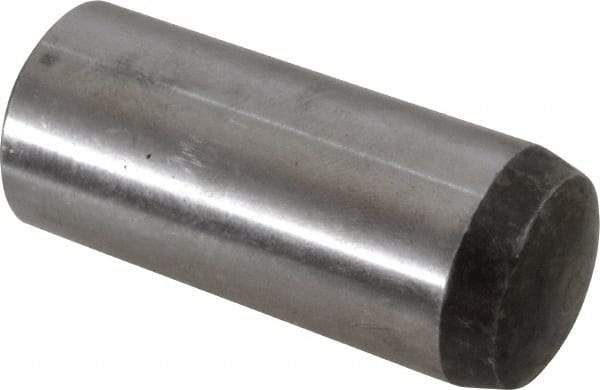 Value Collection - 20mm Diam x 50mm Pin Length Alloy Steel Standard Dowel Pin - C 58-62 Hardness, 148,000 Lb Breaking Strength, 1 Rounded End - Industrial Tool & Supply