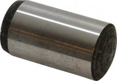 Value Collection - 25mm Diam x 50mm Pin Length Alloy Steel Standard Dowel Pin - C 58-62 Hardness, 232,000 Lb Breaking Strength, 1 Rounded End - Industrial Tool & Supply
