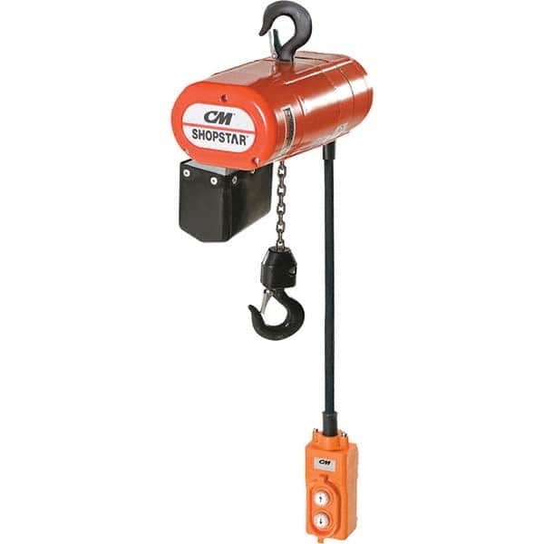 CM - 1,000 Lb Capacity 6 FPM Lift Speed 115V Electric Chain Hoist - Industrial Tool & Supply