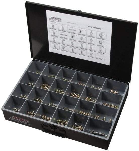 Value Collection - 250 Piece, Inch, Steel Grease Fitting Set - Industrial Tool & Supply