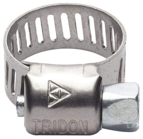 IDEAL TRIDON - SAE Size 390, 22-7/8 to 24-7/8" Diam, Stainless Steel Worm Drive Clamp - 1/2" Wide, Material Grade 201, Series 611 - Industrial Tool & Supply