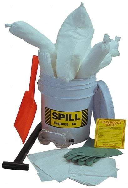 PRO-SAFE - Universal Spill Kit - 5 Gal Polypropylene Pail - Industrial Tool & Supply