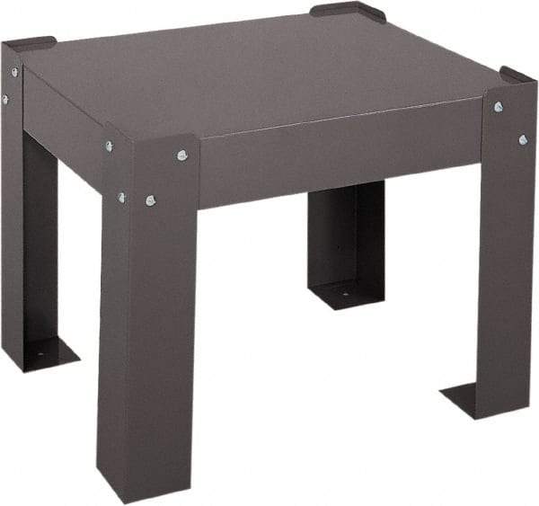 Durham - Gray, Steel, Cabinet Leg Kit - 21" Wide x 17" Deep x 4" High Body - Industrial Tool & Supply