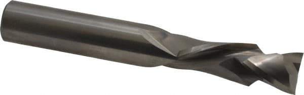 Onsrud - 1/2" Cutting Diam x 1-3/8" Length of Cut, 2 Flute, Compression Spiral Router Bit - Uncoated, Right Hand Cut, Solid Carbide, 3-1/2" OAL x 1/2" Shank Diam, Double Edge, 30° Helix Angle - Industrial Tool & Supply