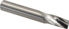 Onsrud - 3/8" Cutting Diam x 5/8" Length of Cut, 1 Flute, Upcut Spiral Router Bit - Uncoated, Right Hand Cut, Solid Carbide, 2-1/2" OAL x 3/8" Shank Diam, Single Edge, 21° Helix Angle - Industrial Tool & Supply