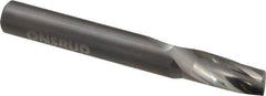 Onsrud - 3/8" Cutting Diam x 3/4" Length of Cut, 1 Flute, Upcut Spiral Router Bit - Uncoated, Right Hand Cut, Solid Carbide, 3" OAL x 3/8" Shank Diam, Single Edge, 21° Helix Angle - Industrial Tool & Supply