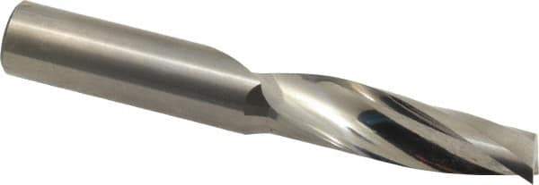 Onsrud - 1/2" Cutting Diam x 1-5/8" Length of Cut, 1 Flute, Upcut Spiral Router Bit - Uncoated, Right Hand Cut, Solid Carbide, 3-1/2" OAL x 1/2" Shank Diam, Single Edge, 21° Helix Angle - Industrial Tool & Supply