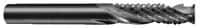 Onsrud - 1/4" Cut Diam, 1/4" Shank Diam, Cylinder Head Double Cut Burr - Carbide, Flat End, 1" LOC, 2-1/2" OAL - Industrial Tool & Supply