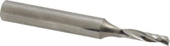 Onsrud - 1/8" Cutting Diam x 1/2" Length of Cut, 1 Flute, Upcut Spiral Router Bit - Uncoated, Right Hand Cut, Solid Carbide, 2" OAL x 1/4" Shank Diam, Single Edge, 21° Helix Angle - Industrial Tool & Supply