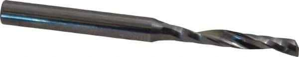 Onsrud - 3/16" Cutting Diam x 1-1/4" Length of Cut, 1 Flute, Upcut Spiral Router Bit - Uncoated, Right Hand Cut, Solid Carbide, 3" OAL x 1/4" Shank Diam, Single Edge, 21° Helix Angle - Industrial Tool & Supply