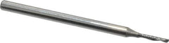 Onsrud - 1/16" Cutting Diam x 1/4" Length of Cut, 1 Flute, Downcut Spiral Router Bit - Uncoated, Right Hand Cut, Solid Carbide, 2" OAL x 1/8" Shank Diam, Single Edge, 21° Helix Angle - Industrial Tool & Supply