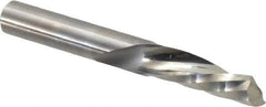 Onsrud - 3/8" Cutting Diam x 1-1/8" Length of Cut, 1 Flute, Downcut Spiral Router Bit - Uncoated, Right Hand Cut, Solid Carbide, 3" OAL x 3/8" Shank Diam, Single Edge, 21° Helix Angle - Industrial Tool & Supply