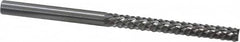 Onsrud - 1/4" Cut Diam, 1/4" Shank Diam, Carbide Double Cut Cylinder Burr - Industrial Tool & Supply