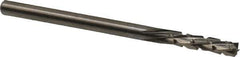 Onsrud - 1/8" Cut Diam, 1/8" Shank Diam, Cylinder Head Fluted Cut Burr - Carbide, Flat End, 1/2" LOC, 2" OAL - Industrial Tool & Supply