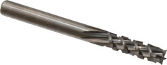Onsrud - 3/16" Cut Diam, 3/16" Shank Diam, Cylinder Head Fluted Cut Burr - Carbide, Flat End, 5/8" LOC, 2" OAL - Industrial Tool & Supply