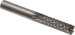 Onsrud - 3/8" Cut Diam, 3/8" Shank Diam, Cylinder Head Fluted Cut Burr - Carbide, Flat End, 1-1/8" LOC, 3-1/2" OAL - Industrial Tool & Supply