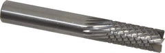 Onsrud - 1/2" Cut Diam, 1/2" Shank Diam, Cylinder Head Fluted Cut Burr - Carbide, Flat End, 1-1/8" LOC, 3-1/2" OAL - Industrial Tool & Supply