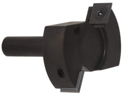 Onsrud - 2-1/2" Cutting Diam, 1/8" Max Depth of Cut, 1/2" Shank Diam, Indexable Spoilboard Surface Insert Cutter - 2 Cutters, Up Shear Cut, ICK L 142 Insert Style, 2.8" OAL, 2" Shank Length, Right Hand Cut - Industrial Tool & Supply