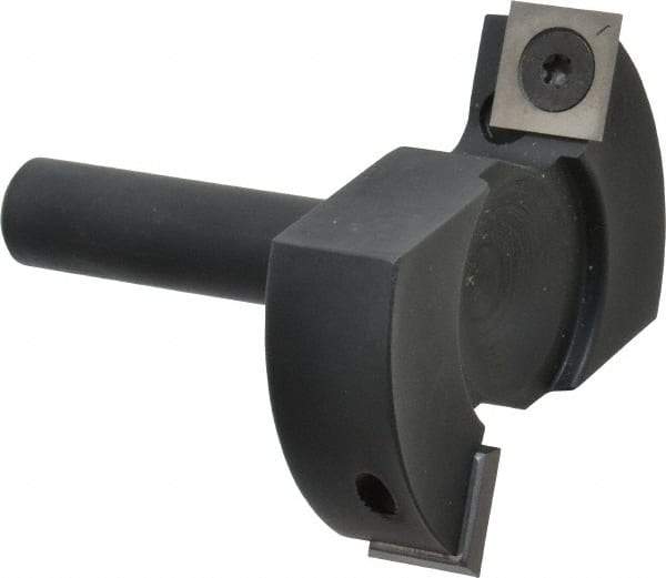 Onsrud - 2-1/2" Cutting Diam, 1/8" Max Depth of Cut, 1/2" Shank Diam, Indexable Spoilboard Surface Insert Cutter - 2 Cutters, Straight Cut, ICK L 142 Insert Style, 2.8" OAL, 2" Shank Length, Right Hand Cut - Industrial Tool & Supply