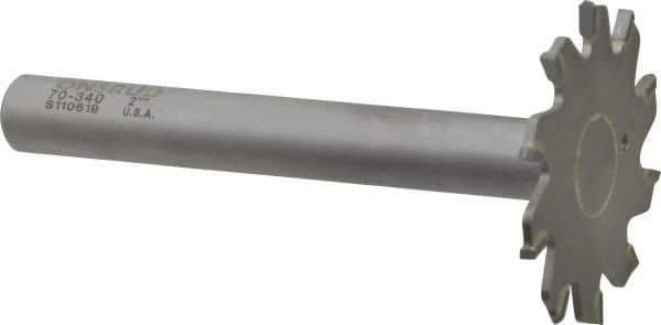 Onsrud - 2" Diam x 0.095" Blade Thickness, 10 Tooth Slitting and Slotting Saw - Shank Connection, Right Hand, Uncoated, Carbide-Tipped, -5° Rake - Industrial Tool & Supply