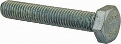 Value Collection - M10x1.50mm Metric Coarse, 60mm Length Under Head Hex Head Cap Screw - Fully Threaded, Grade 8.8 Steel, Zinc-Plated Finish, 17mm Hex - Industrial Tool & Supply