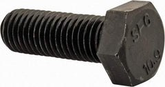 Value Collection - M12x1.75mm Metric Coarse, 35mm Length Under Head Hex Head Cap Screw - Fully Threaded, Grade 10.9 Steel, Uncoated, 19mm Hex - Industrial Tool & Supply