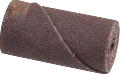 Merit Abrasives - 1/2" Max Roll Diam x 1" OAL, 180 Grit Aluminum Oxide Straight Cartridge Roll - 1/8" Pilot Hole Diam, Very Fine Grade - Industrial Tool & Supply