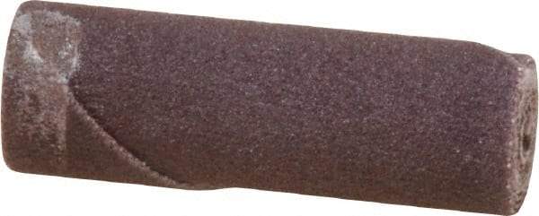 Merit Abrasives - 1/2" Max Roll Diam x 1-1/2" OAL, 180 Grit Aluminum Oxide Straight Cartridge Roll - 1/8" Pilot Hole Diam, Very Fine Grade - Industrial Tool & Supply