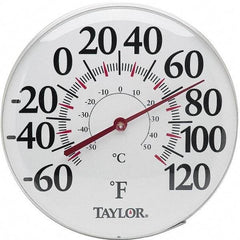 Taylor - -40 to 120°F, Window and Wall Thermometer - 18 Inch Diameter - Industrial Tool & Supply