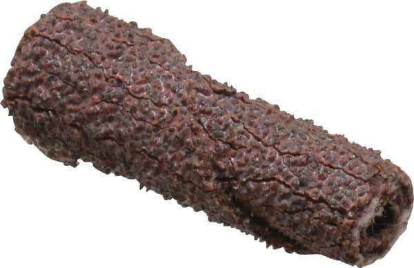 Merit Abrasives - 1/4" Max Roll Diam x 1" OAL, 50 Grit Aluminum Oxide Straight Cartridge Roll - 1/8" Pilot Hole Diam, Coarse Grade - Industrial Tool & Supply